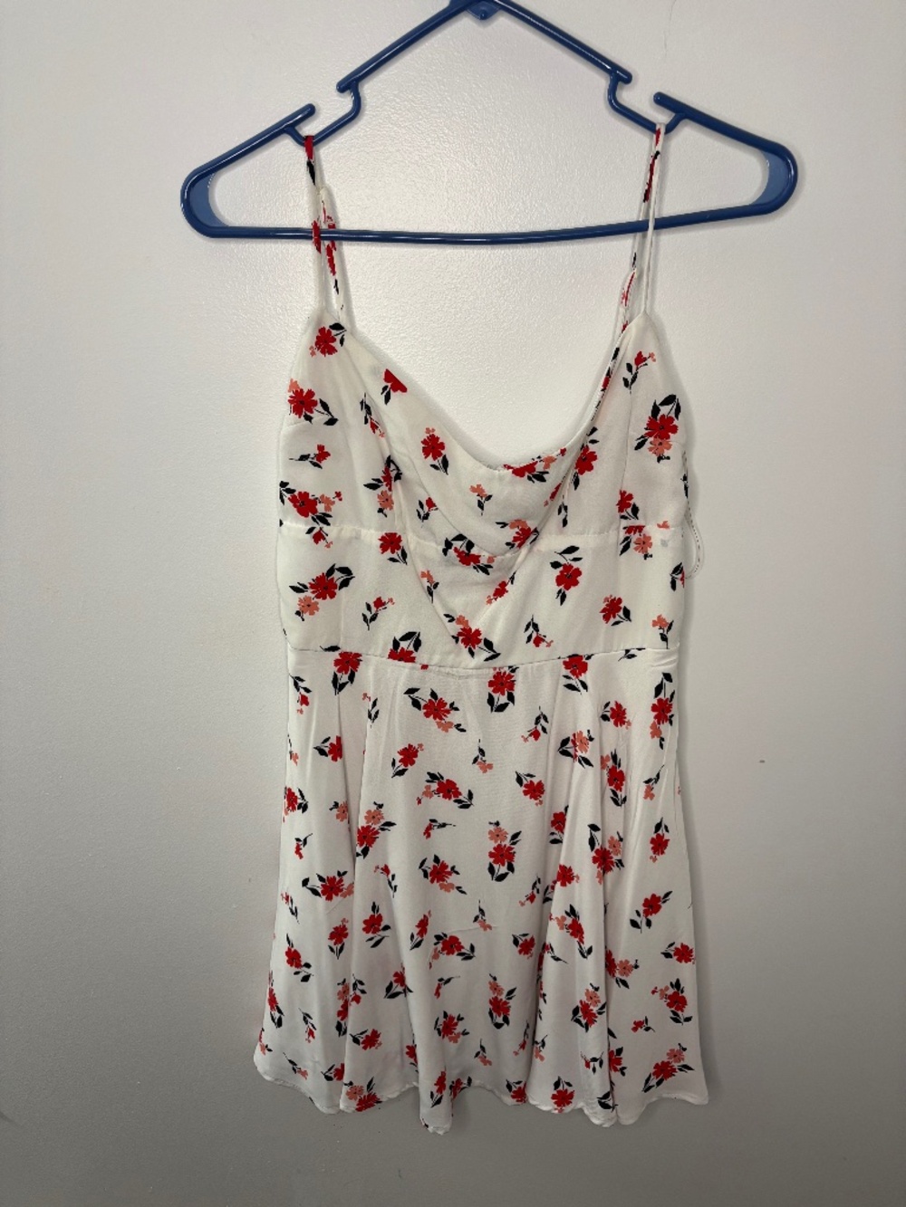 Row A Floral Dress Red and White Size M